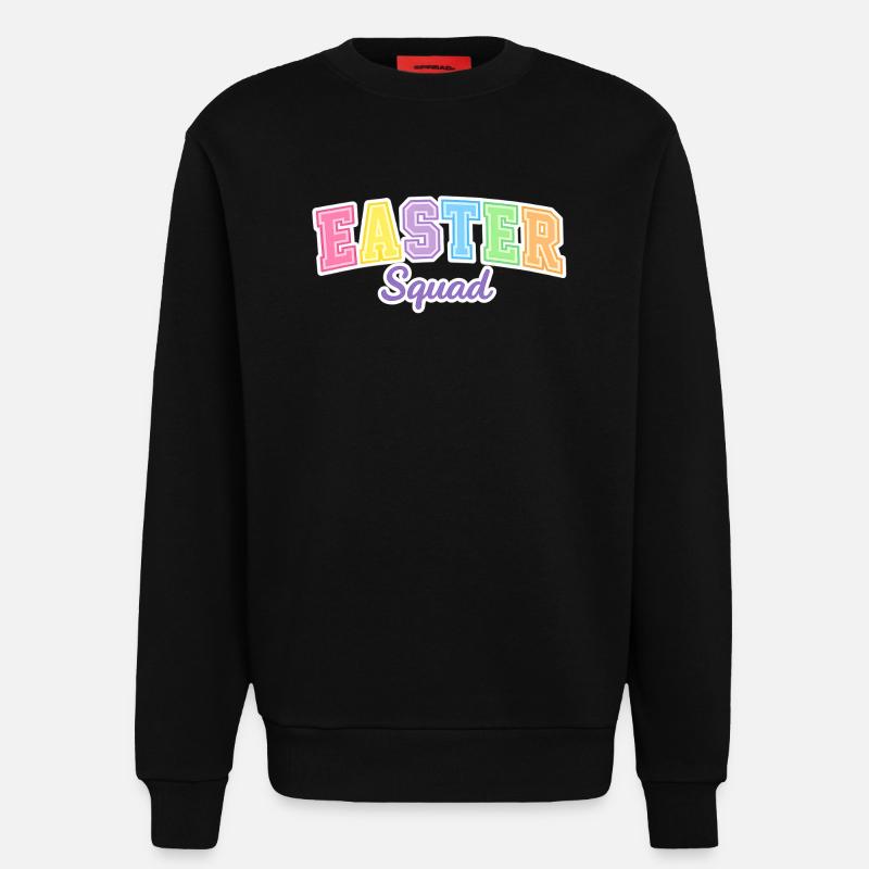 Easter Squad Egg Hunt - Sweatshirt - made by SPREAD  - SOLID BLACK
