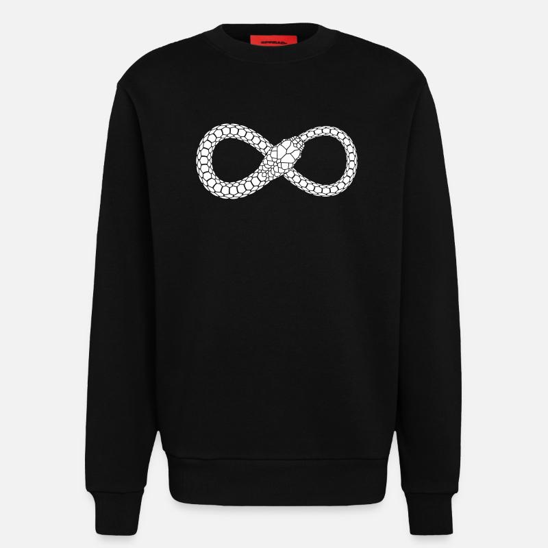Infinite Serpent Loop - Sweatshirt - made by SPREAD  - SOLID BLACK