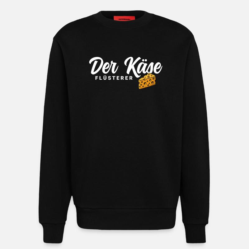 Der Käse Flüsterer - Sweatshirt - made by SPREAD  - SOLID BLACK
