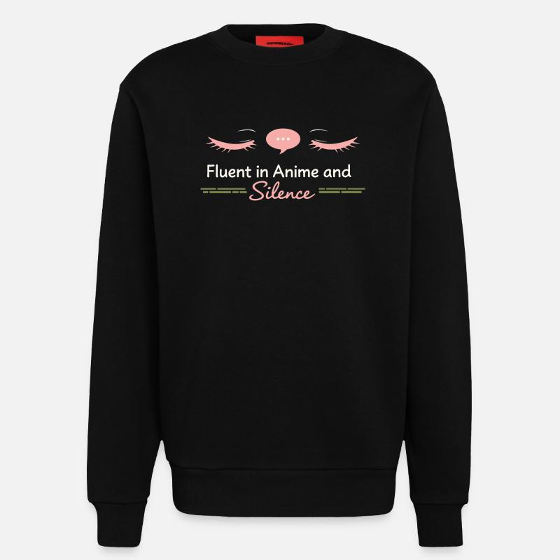Anime-introvert Weeb Stubenhocker - Sweatshirt - made by SPREAD  - SOLID BLACK