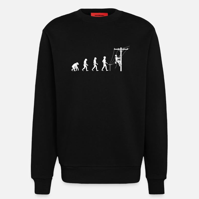 Évolution vers la technologie réseau - Sweat bio décontracté fabriqué en UE - SOLID BLACK