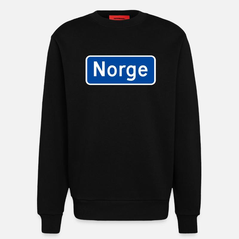 Norwegen - Sweatshirt - made by SPREAD  - SOLID BLACK