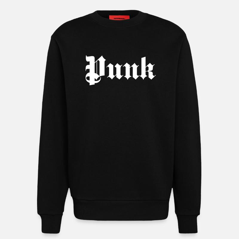 Punkrock Gothic Logo - Sweatshirt - made by SPREAD  - SOLID BLACK