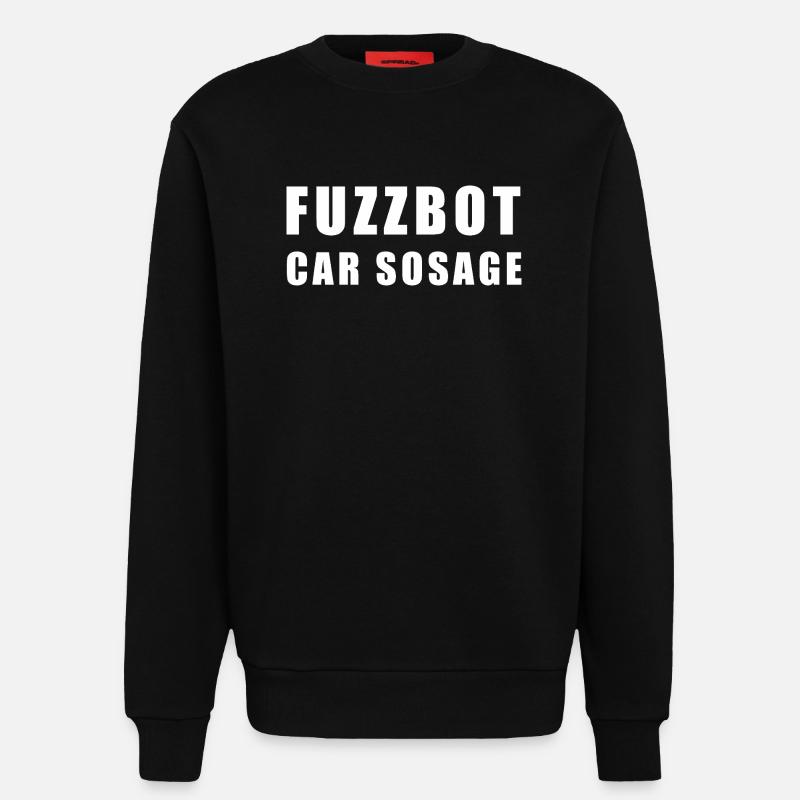 fuzzbot car sosage - Sweatshirt - made by SPREAD  - SOLID BLACK
