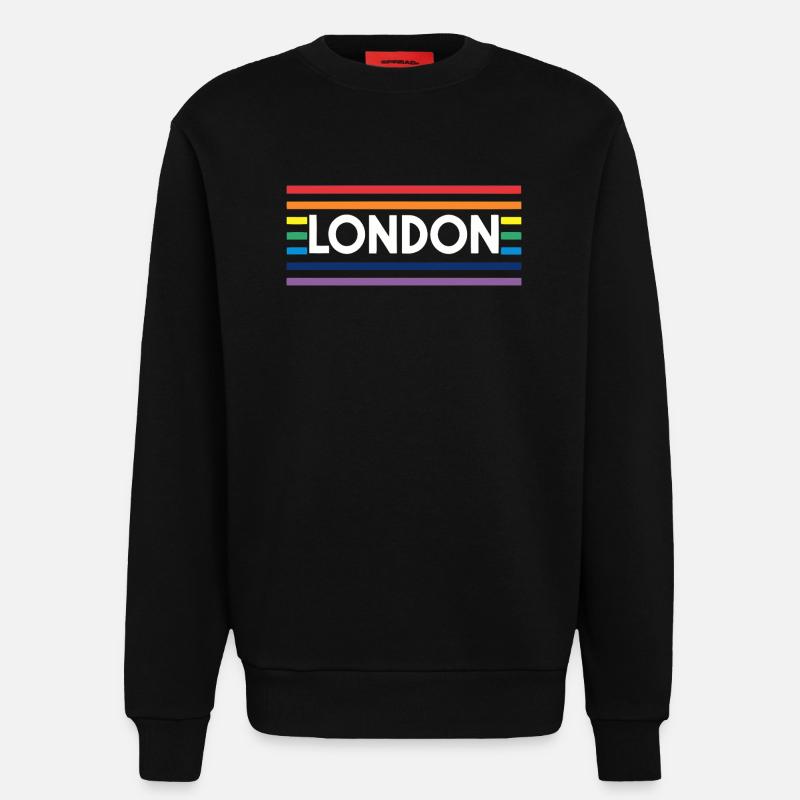 LONDON Urbaner Regenbogen - Sweatshirt - made by SPREAD  - SOLID BLACK