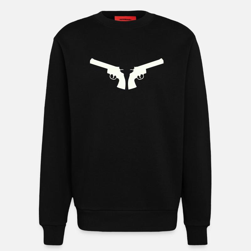waffen- - Sweatshirt - made by SPREAD  - SOLID BLACK