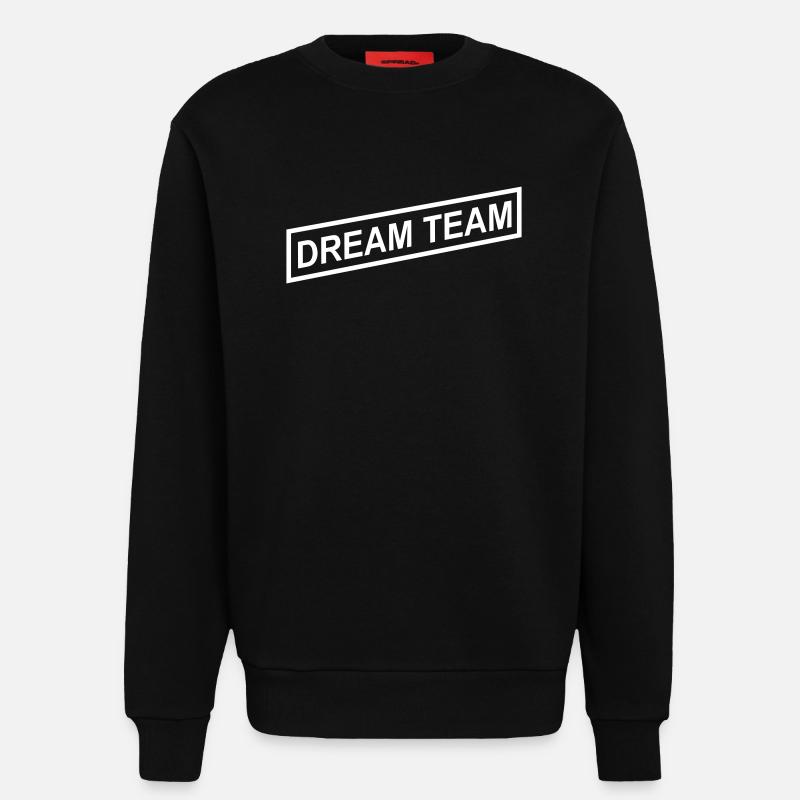 Dream Team - Sweatshirt - made by SPREAD  - SOLID BLACK