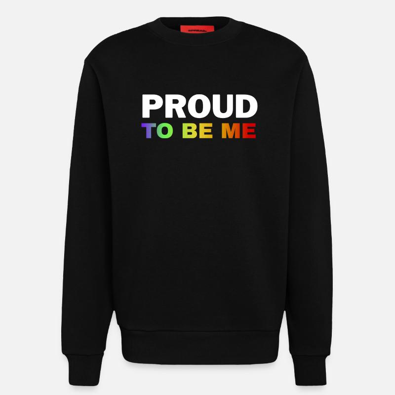 Vibrant Pride Empowerment Design - Sweatshirt - made by SPREAD - SOLID BLACK