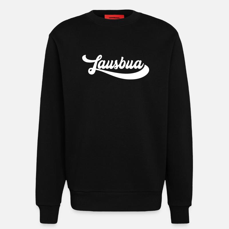 Lawsbua Script Emblem - Sweatshirt - made by SPREAD  - SOLID BLACK