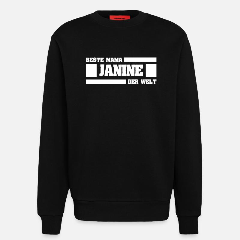 Mutter Janine - Sweatshirt - made by SPREAD  - SOLID BLACK
