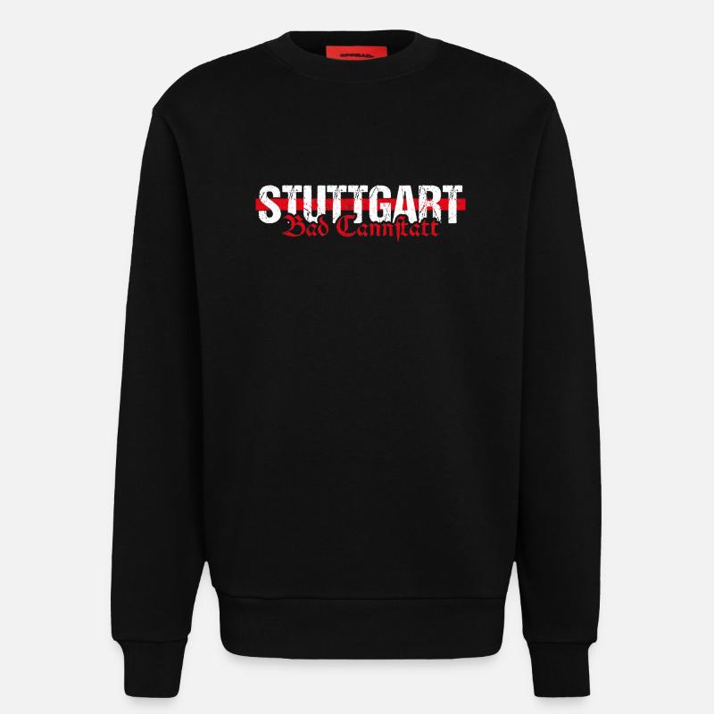 Stuttgart Bad Cannstatt altdeutsch - Sweatshirt - made by SPREAD - SOLID BLACK