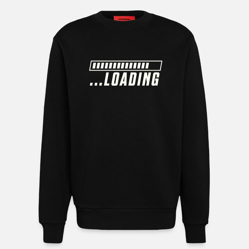 Loading Bar Loading Progress - Sweatshirt - made by SPREAD  - SOLID BLACK