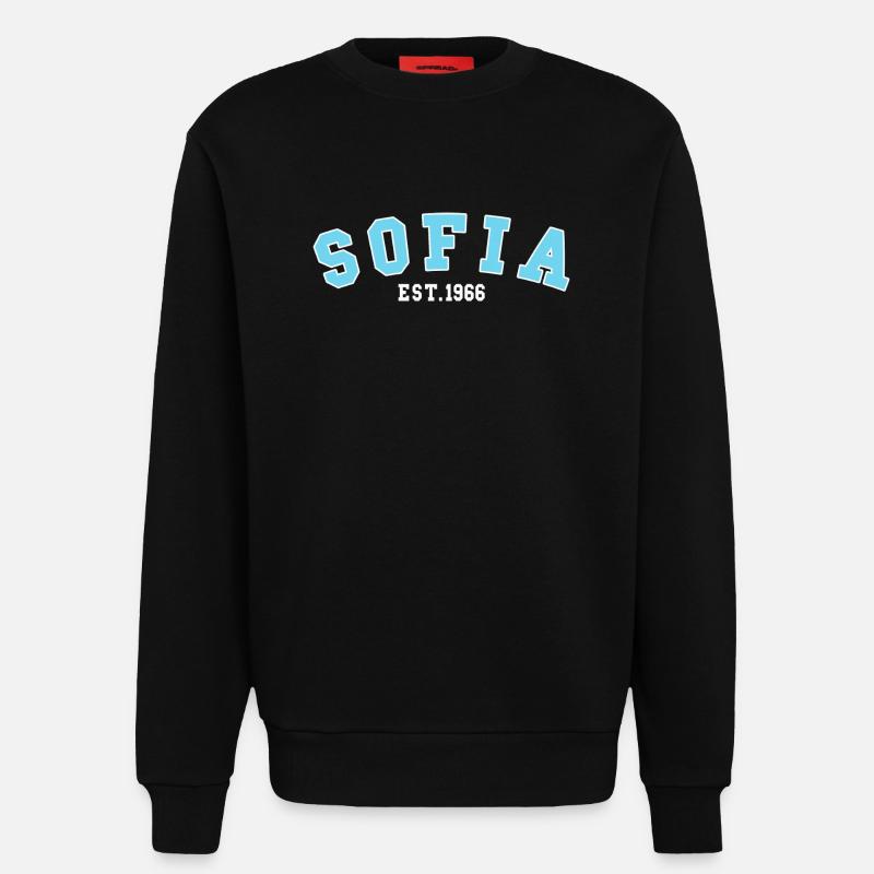 Sofia gegründet 1966 - Sweatshirt - made by SPREAD  - SOLID BLACK