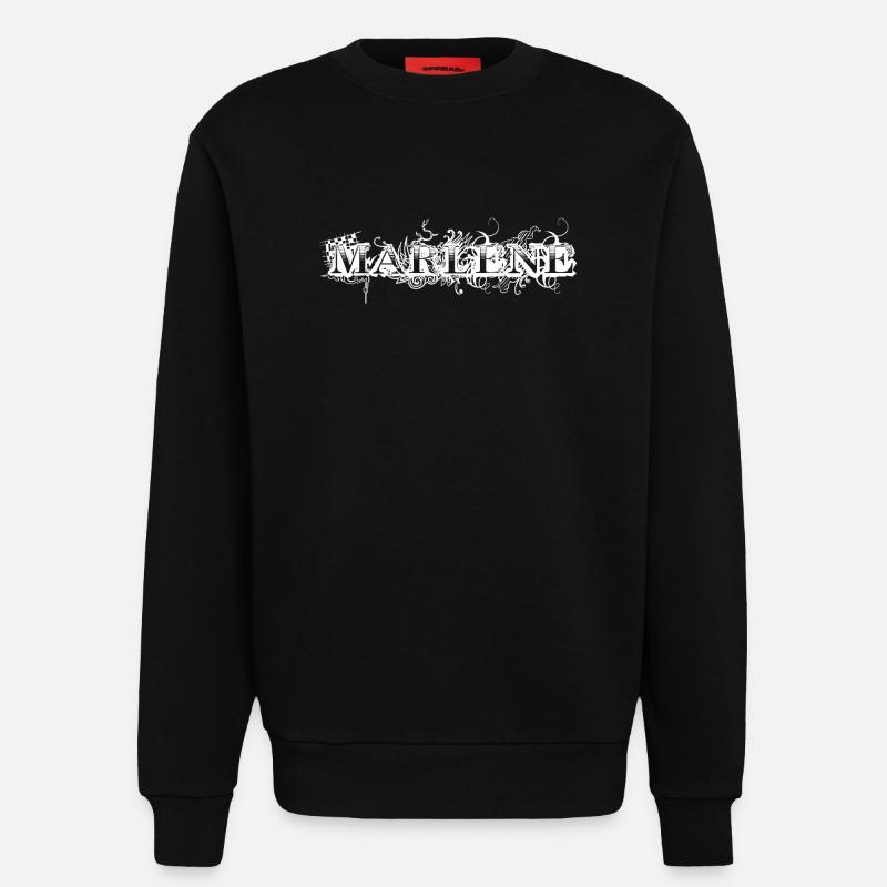 MARLENE - Sweatshirt - made by SPREAD  - SOLID BLACK