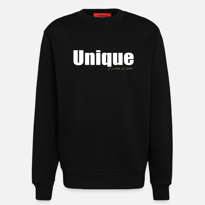 Unique - Sweatshirt - made by SPREAD  - SOLID BLACK