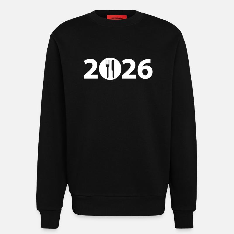 Chef 2026, Chef 2026, Restaurant 2026 - Sweat bio décontracté fabriqué en UE - SOLID BLACK