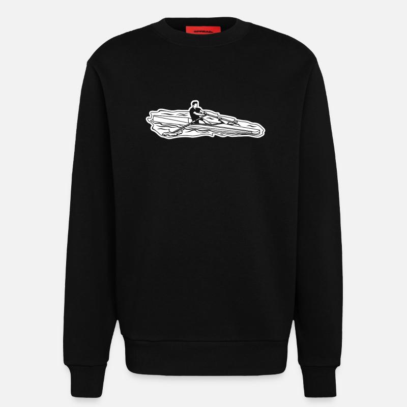 Ruderer Junge - Sweatshirt - made by SPREAD - SOLID BLACK