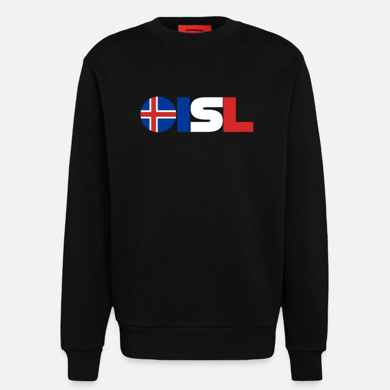 Island - Sweatshirt - made by SPREAD  - SOLID BLACK