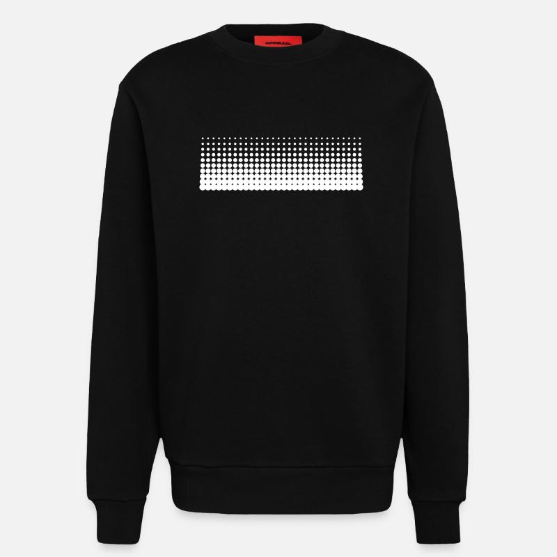 Basic Dots Gradient (breit) - Sweatshirt - made by SPREAD  - SOLID BLACK