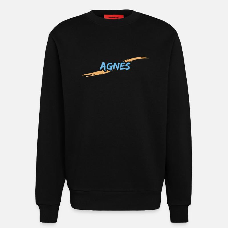 Agnès - Sweat bio décontracté fabriqué en UE - SOLID BLACK
