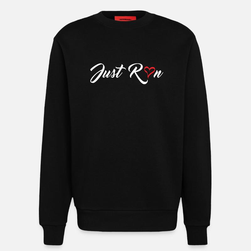 Lauf einfach - Sweatshirt - made by SPREAD  - SOLID BLACK