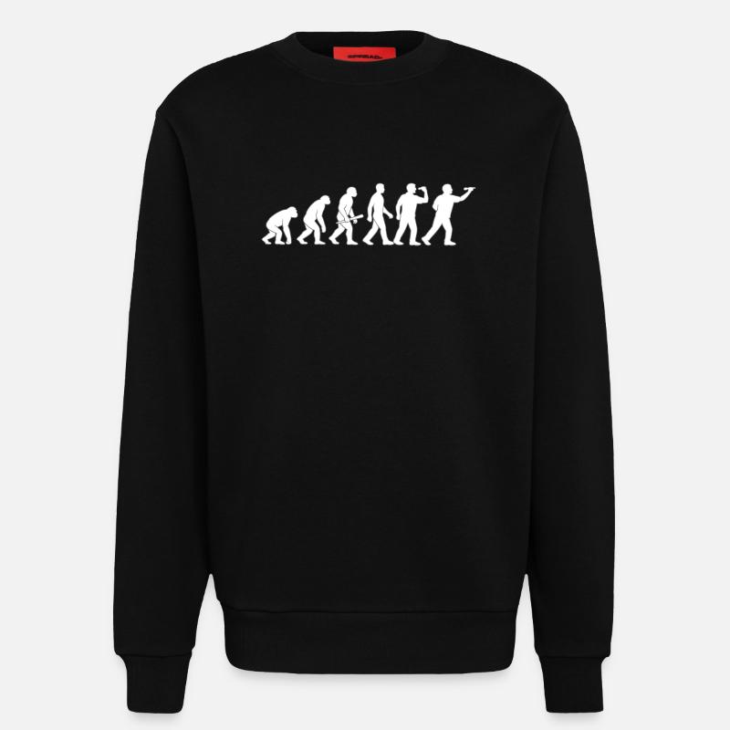 Evolution der Technik - Sweatshirt - made by SPREAD  - SOLID BLACK
