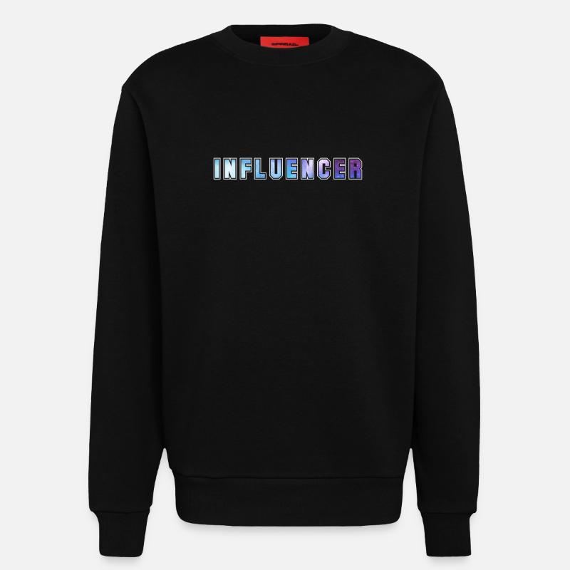 Influencer - Sweatshirt - made by SPREAD  - SOLID BLACK