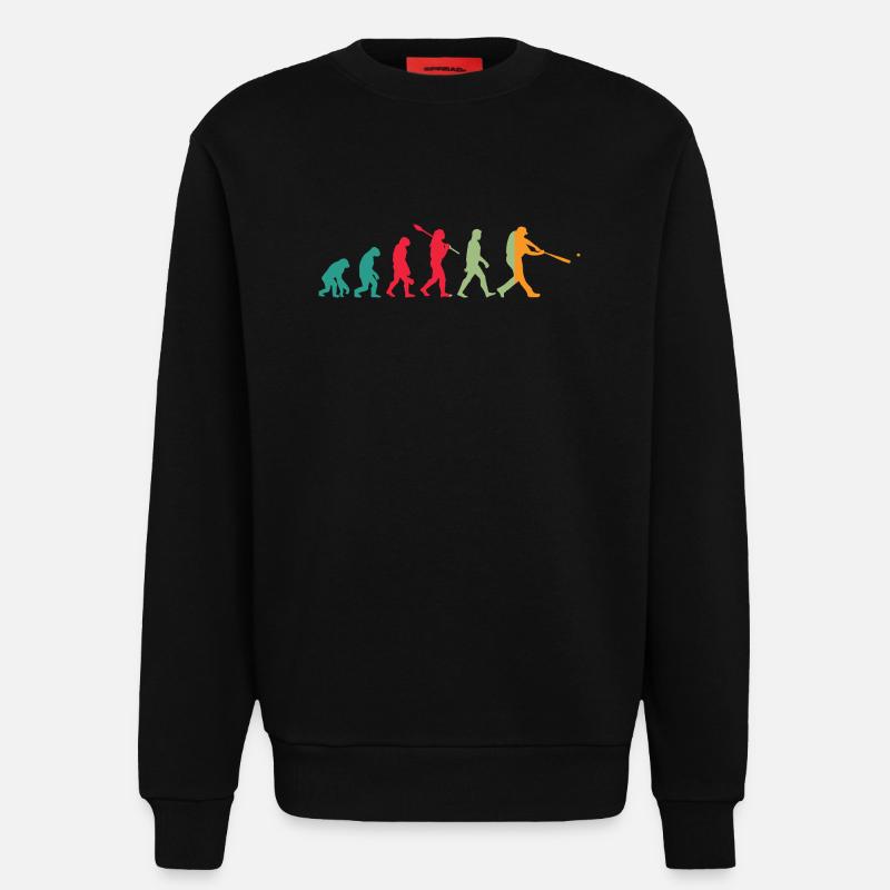 Basketball Evolution - Sweatshirt - made by SPREAD  - SOLID BLACK