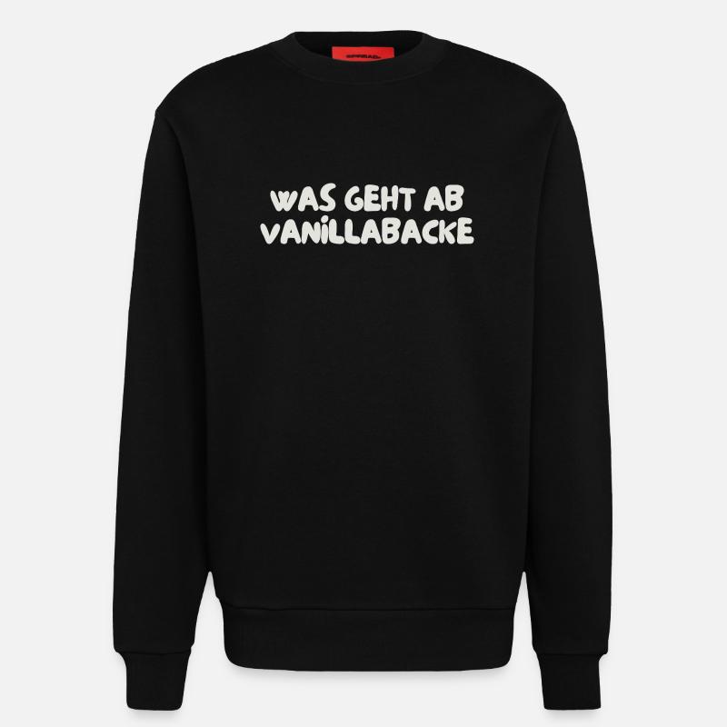 was geht ab vanillabacke - Sweatshirt - made by SPREAD  - SOLID BLACK