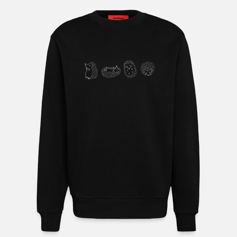 Igel Igel Igel - Sweatshirt - made by SPREAD  - SOLID BLACK