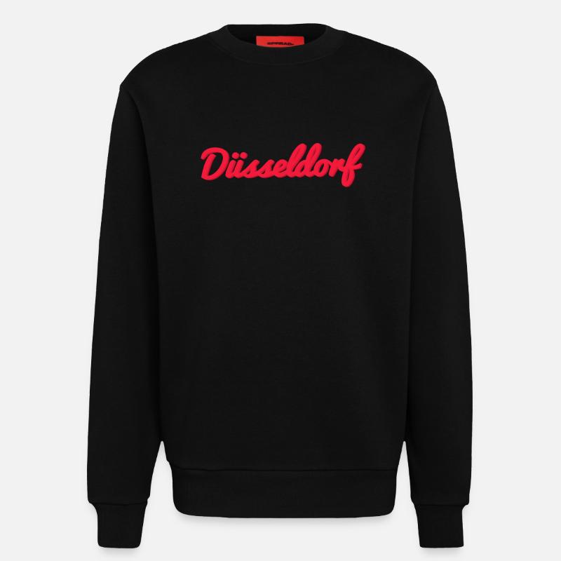 Düsseldorf Script Stadtlogo - Sweatshirt - made by SPREAD  - SOLID BLACK
