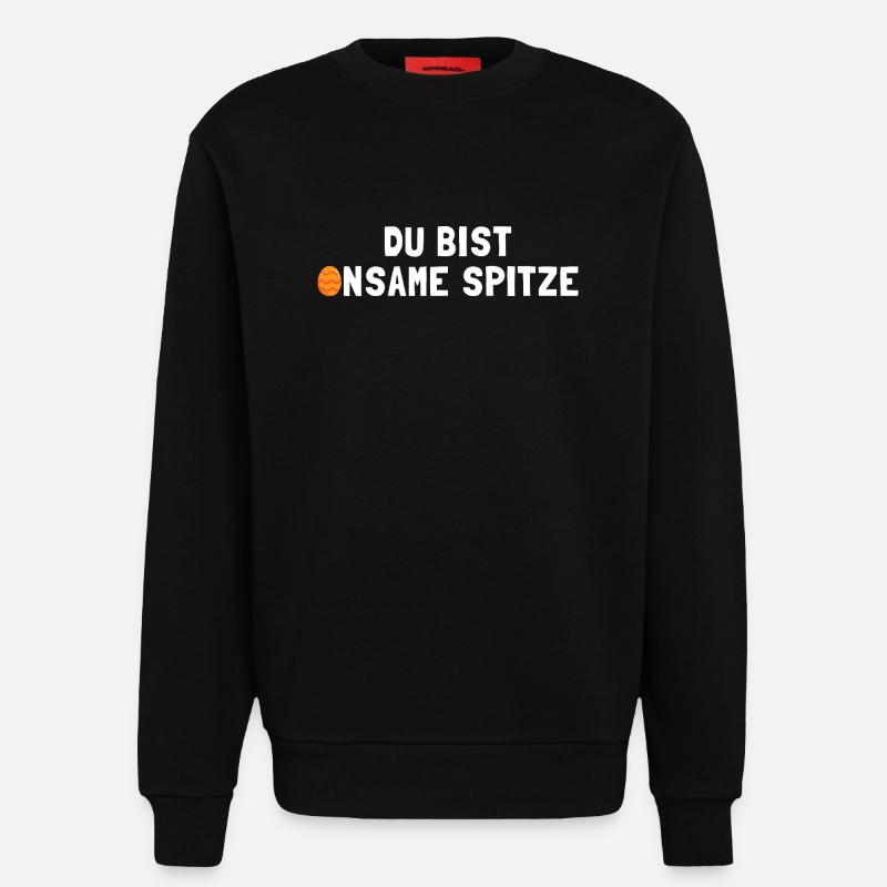 Ostern Spruch Kompliment - Sweatshirt - made by SPREAD  - SOLID BLACK