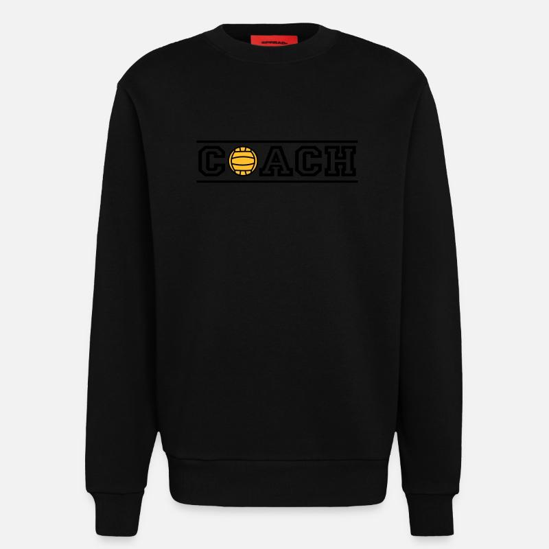 coach - Sweatshirt - made by SPREAD  - SOLID BLACK