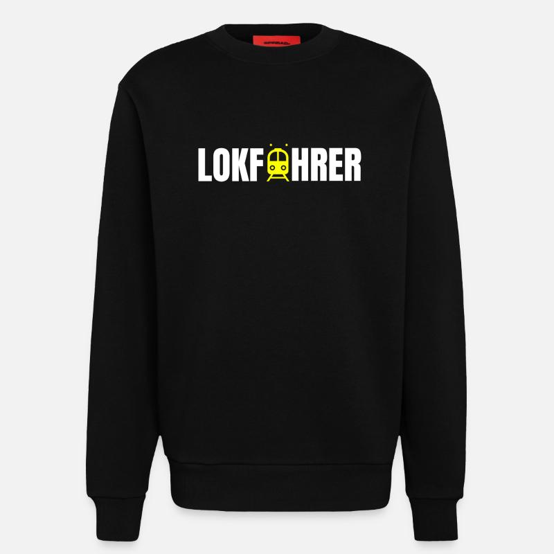 Lokführer Design - Sweatshirt - made by SPREAD  - SOLID BLACK