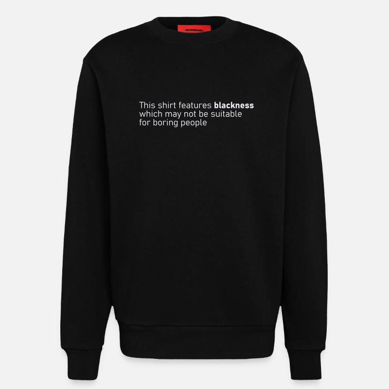 Noirceur - Sweat bio décontracté fabriqué en UE - SOLID BLACK