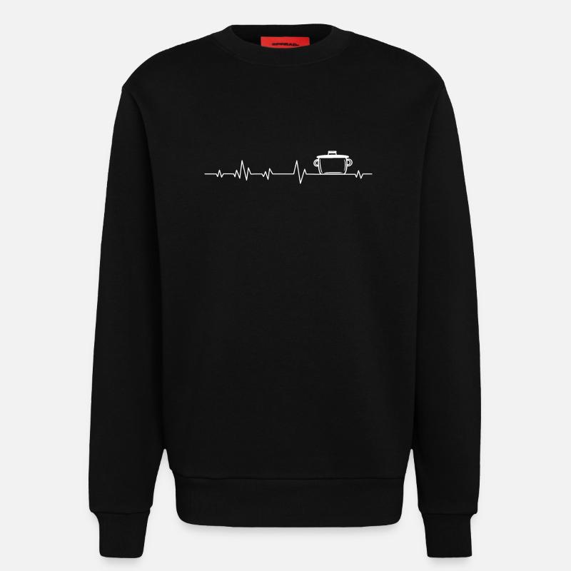 Cuisinière cuisinier Cuisine - Sweat bio décontracté fabriqué en UE - SOLID BLACK