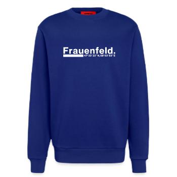 Frauenfeld Koordinaten Thurgau Thurgauer - Sweatshirt - made by SPREAD  - Iconic Blue - Vorne