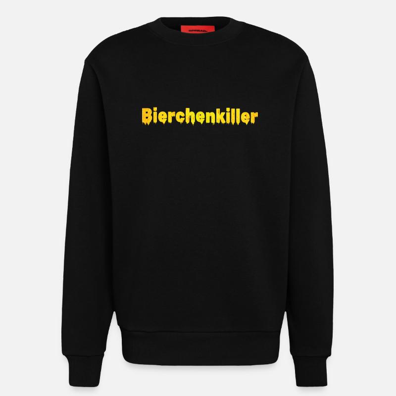 Bierchenkiller, Biertrinker, Bierchen, Bier - Sweatshirt - made by SPREAD  - SOLID BLACK