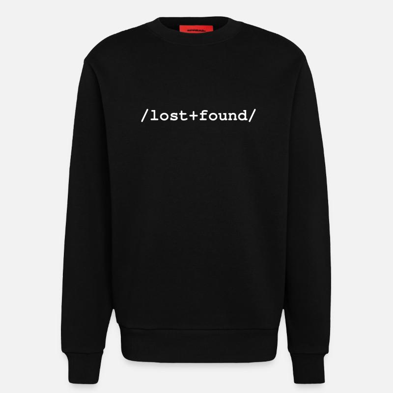 Lost+Found - /lost+found/ folder - Sweatshirt - made by SPREAD  - SOLID BLACK