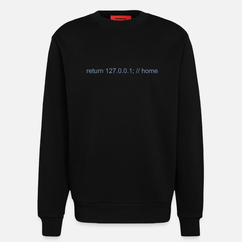 Programmierer Nerd IT Witz Developer Zuhause - Sweatshirt - made by SPREAD  - SOLID BLACK