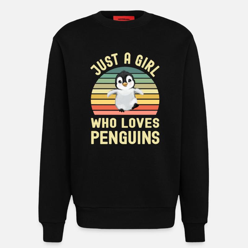 Pinguin Pinguine - Sweatshirt - made by SPREAD  - SOLID BLACK