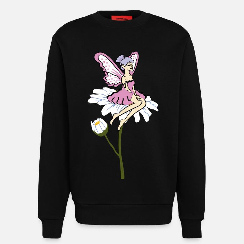 Sonnenblumen Fee - Sweatshirt - made by SPREAD  - SOLID BLACK