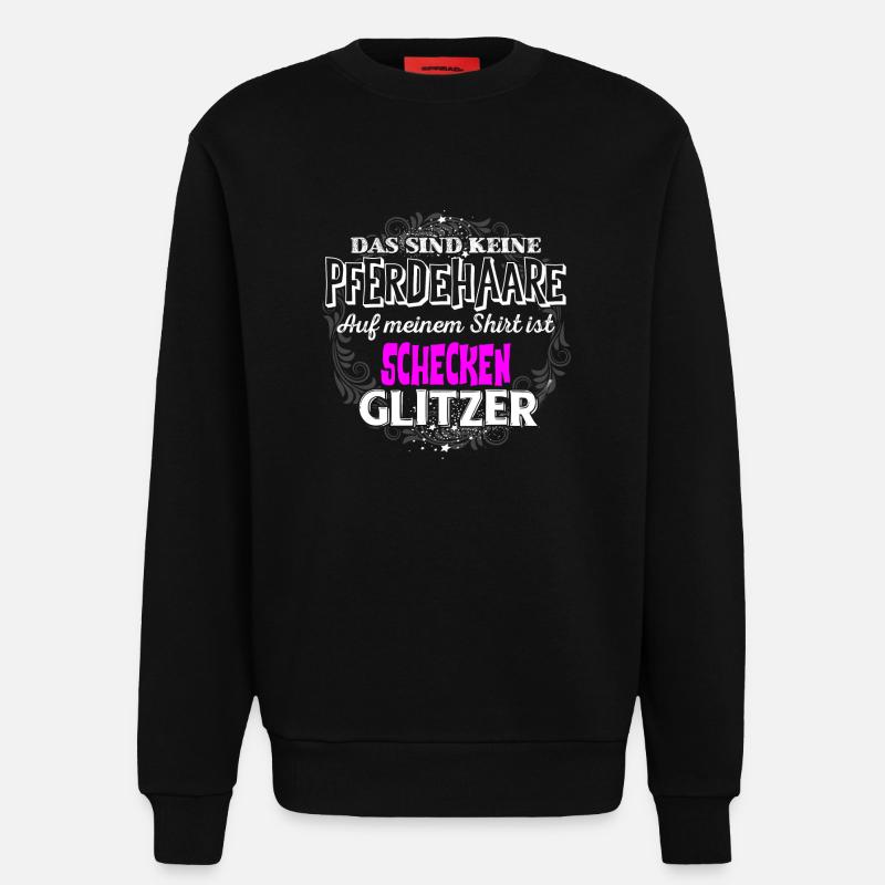 SCHECKEN - Glitzer - Sweatshirt - made by SPREAD  - SOLID BLACK