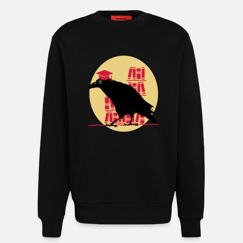 Dr. Crow - Sweatshirt - made by SPREAD  - SOLID BLACK