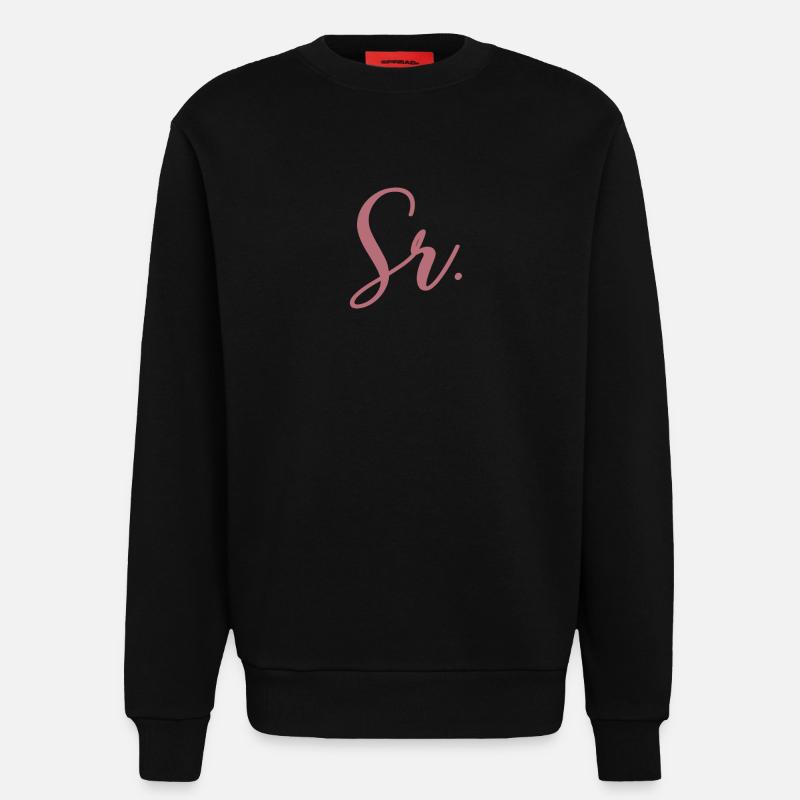 Sr. Verlobungsgeschenk Bräutigam wird Hochzeitsfeier - Sweatshirt - made by SPREAD - SOLID BLACK