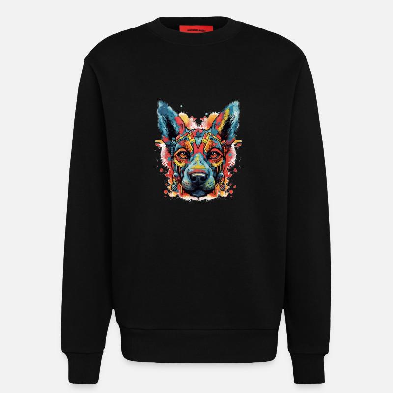 Hund - Sweatshirt - made by SPREAD  - SOLID BLACK