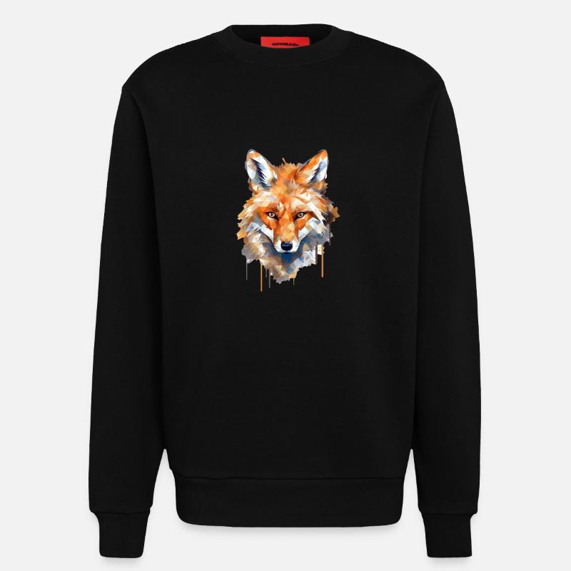 Fuchs - Sweatshirt - made by SPREAD  - SOLID BLACK