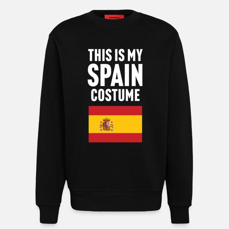 C’est mon costume d’Espagne - Sweat bio décontracté fabriqué en UE - SOLID BLACK