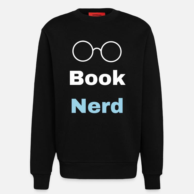 Buch-Nerd - Sweatshirt - made by SPREAD  - SOLID BLACK