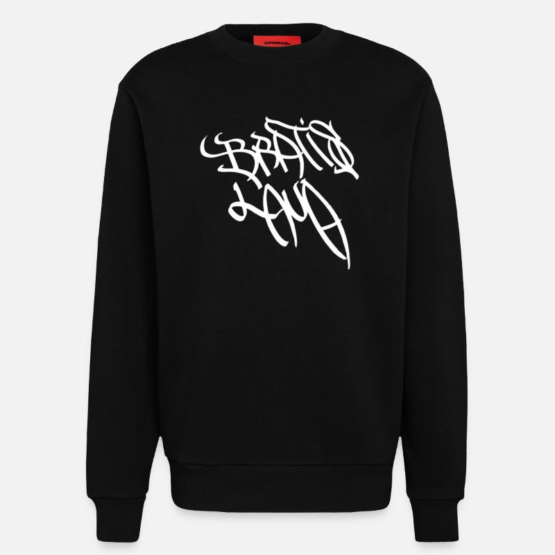 Abstract graffiti motif from Bratislava - Sweatshirt - made by SPREAD - SOLID BLACK